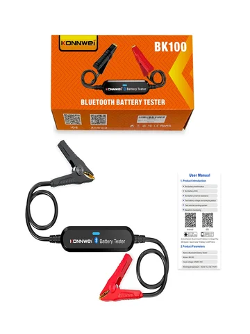 Автомобильный Тестер-анализатор Аккумуляторных Батарей KONNWEI BK200 BK100 Bluetooth 5.0 Для 6В, 12В, 24В Мотоциклов И Грузов...