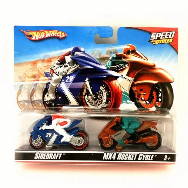 Hot Wheels 1:64 night storm streetliner mad dog sled Speed Cycle Motorcycle Racer Alloy Car box motorcycle with action figures