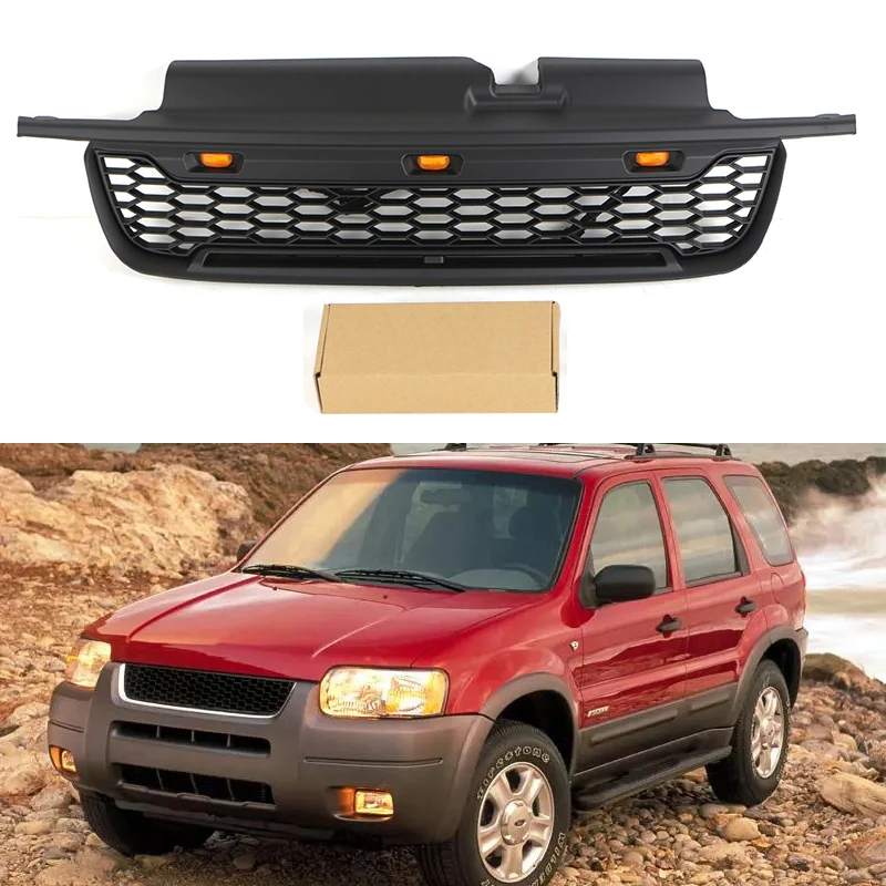 

Front Grille With Light Fits For Ford Escape/Kuga 2001-2004 Racing Grill Auto Parts