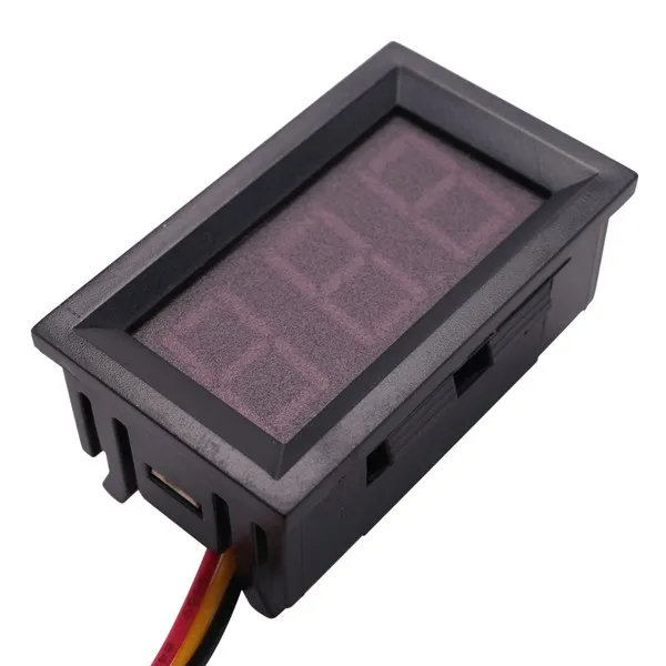 ABAN DC 0-99.9V 3 Wire LED Digital Display Panel Volt Meter Voltage Voltmeter Car Motor - GREEN