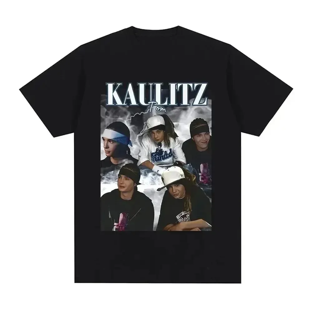 Rock Band Tokio Hotel Kaulitz Print T-Shirt Trend Kurzarm-Shirt Herren Damen Hip Hop Streetwear Mode Harajuku Y2K Kleidung – Detail 6