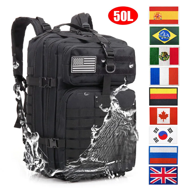 

30L/50L OutdoorArmy Bag MOLLE Backpack For Women Men Outdoor Hiking Rucksack New Portable MOLLE 3P Tactical Pack Travel Bag