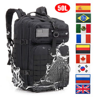 30L/50L OutdoorArmy Bag MOLLE Backpack For Women Men Outdoor Hiking Rucksack New Portable MOLLE 3P Tactical Pack Travel Bag