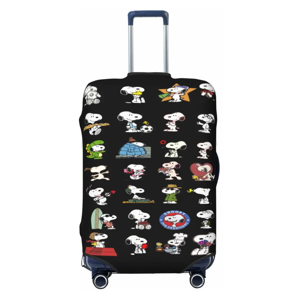 

Custom S-snoopys Animated Cartoon Luggage Cover Protector Funny Travel Suitcase Covers for 18-32 Inch