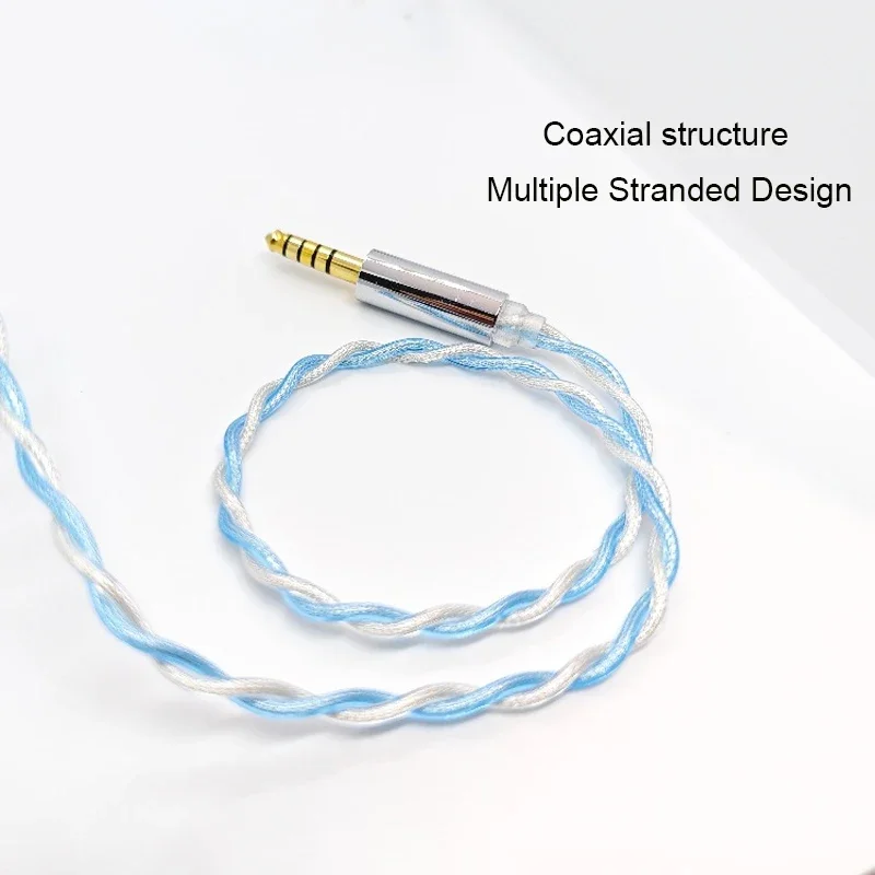 Cable Coaxial para auriculares, Heasets de 2 núcleos, chapado en plata, OCC, actualización mixta, 3,5mm, 2,5mm, LIZT, N5005, N40, N30