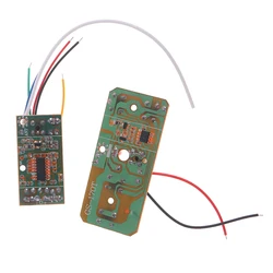 Zdalne sterowanie 4CH RC 27MHz obwodu nadajnika i tablica odbiorcza z anteną System radiowy do zabawkowa ciężarówka samochodowego