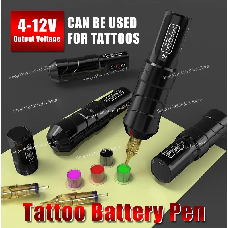 Wireless charging tattoo pen single battery tattoo machine portable mobile model