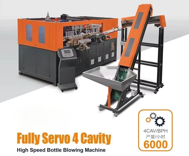 4-Cavity Fully Automatic Blow Molding Machine For 500ml To 2L Bottles Multi-Purpose For Cosmetic Shampoo And Lotion Containers