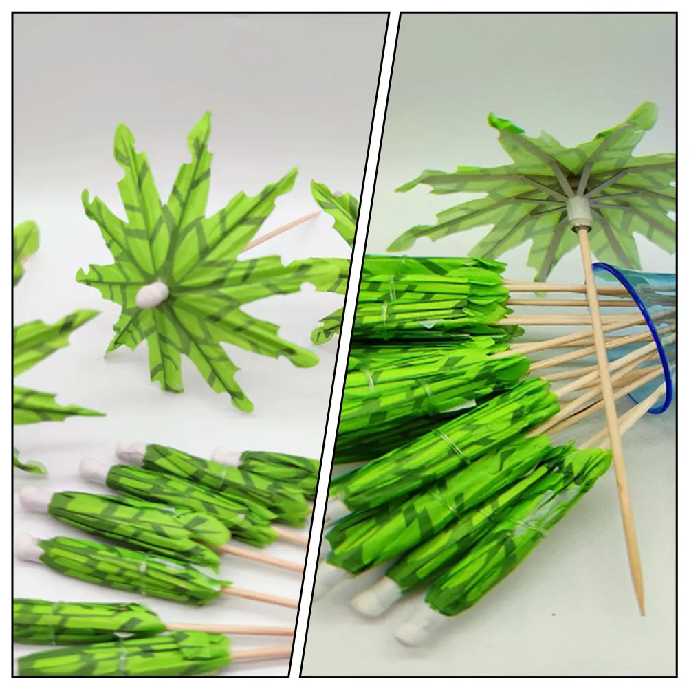 40 pcs Wooden Sign Decor Door Hanging Home Halloween Christmas New Year Cocktail Umbrella Picks Cocktail Pick Cocktail Picks