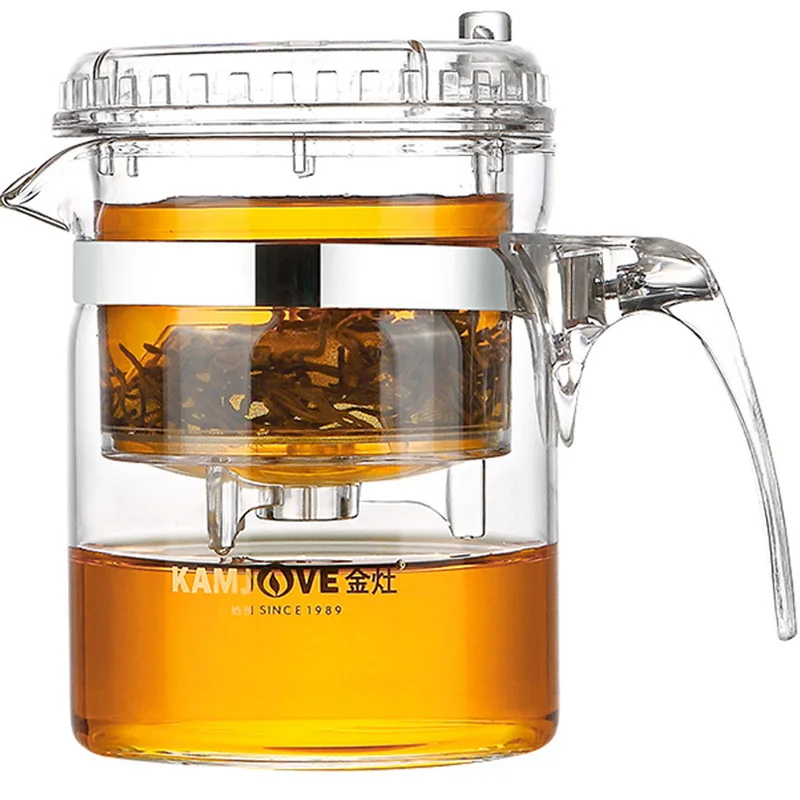 TP-140 Kamjove Art Tea Cup * Tea Pot 300ml Kettle Elegant Cup PiaoYi Bei Teacup Glass Teapot 300ml