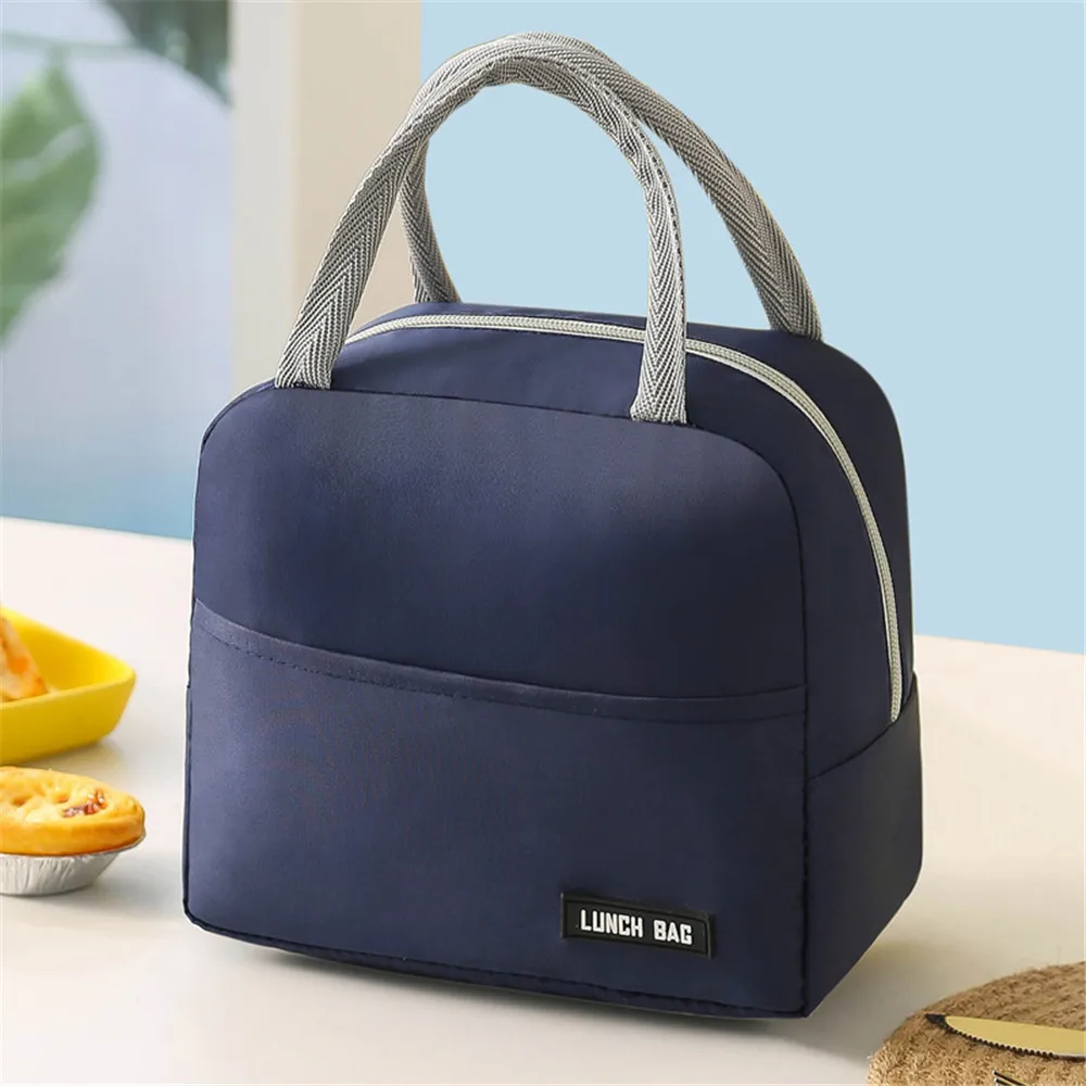 Thermal Lunch Dinner Bags Oxford Handbag Picnic Travel Breakfast Box Organizer School Child Waterproof Lunch Bag Tote Food Bag