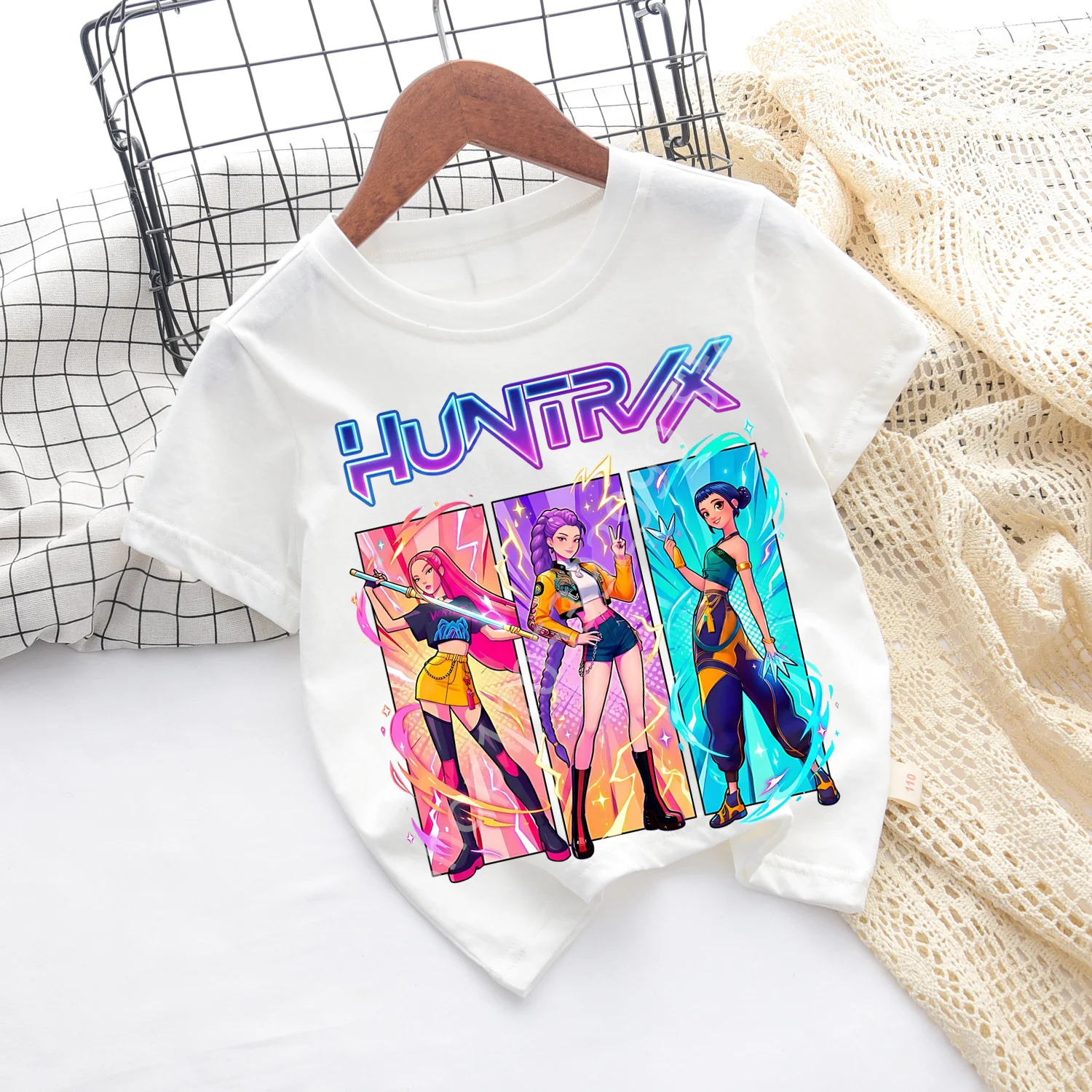 Camisetas de verano para niños, ropa de moda para bebés, camiseta de manga corta para niños, camiseta informal con estampado de Kpop Demon Hunte rs Saja Boy para niños y niñas