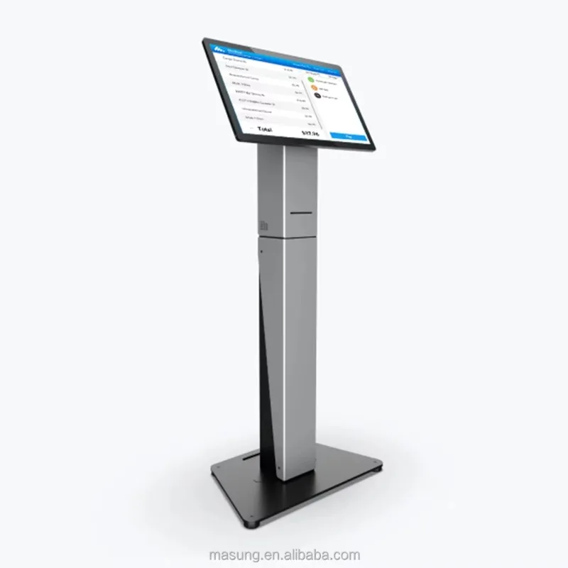 

Best-selling MASUNG MS-S11 Self-Service Kiosk Order System All In One POS Floor Stand Food Ordering Kiosks Self Service Payment
