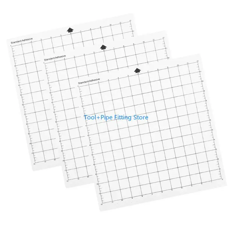 F92B 3 Sheets Cutting Mats for Silhouettes Cameo Adhesive Cricket Cut Mats view 4