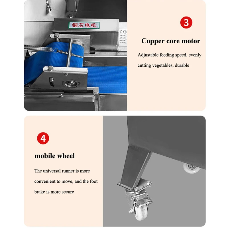 

New Commercial Electric Vegetable Cutter Machine Stainless Steel Potato Slicer Shred Potato Cutting Machine Price 300-1000kg / h