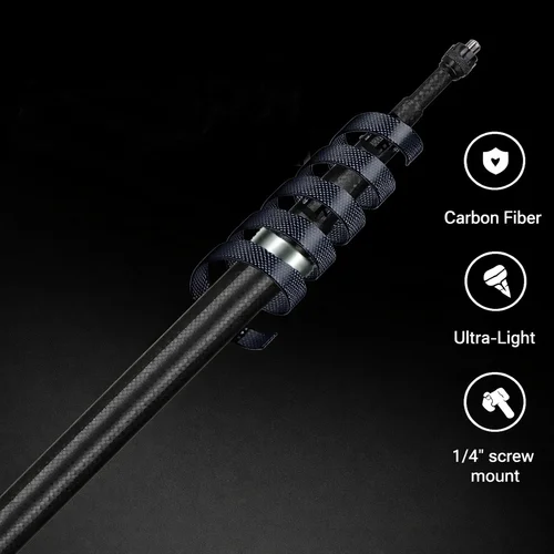 Imagen 2 del producto Palo de Selfie Invisible de fibra de carbono para Insta360 x5 x4 x3, 1,5 m, 3m, paquete de tiempo de bala, mango de trípode para accesorios Insta 360
