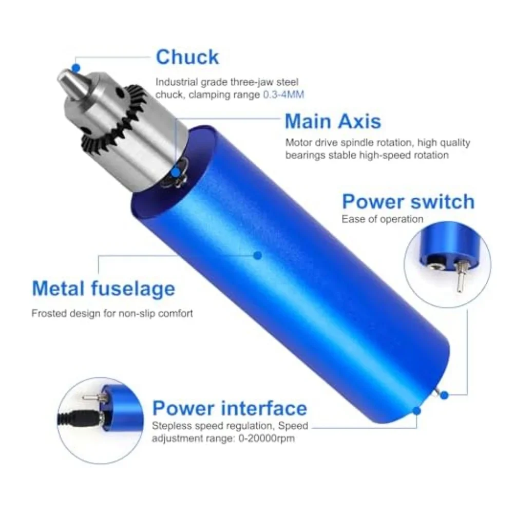 110 Accessory Electric Resin Polishing Drill Kit for DIY Crafting with Precision Speed Control and Metal Construction
