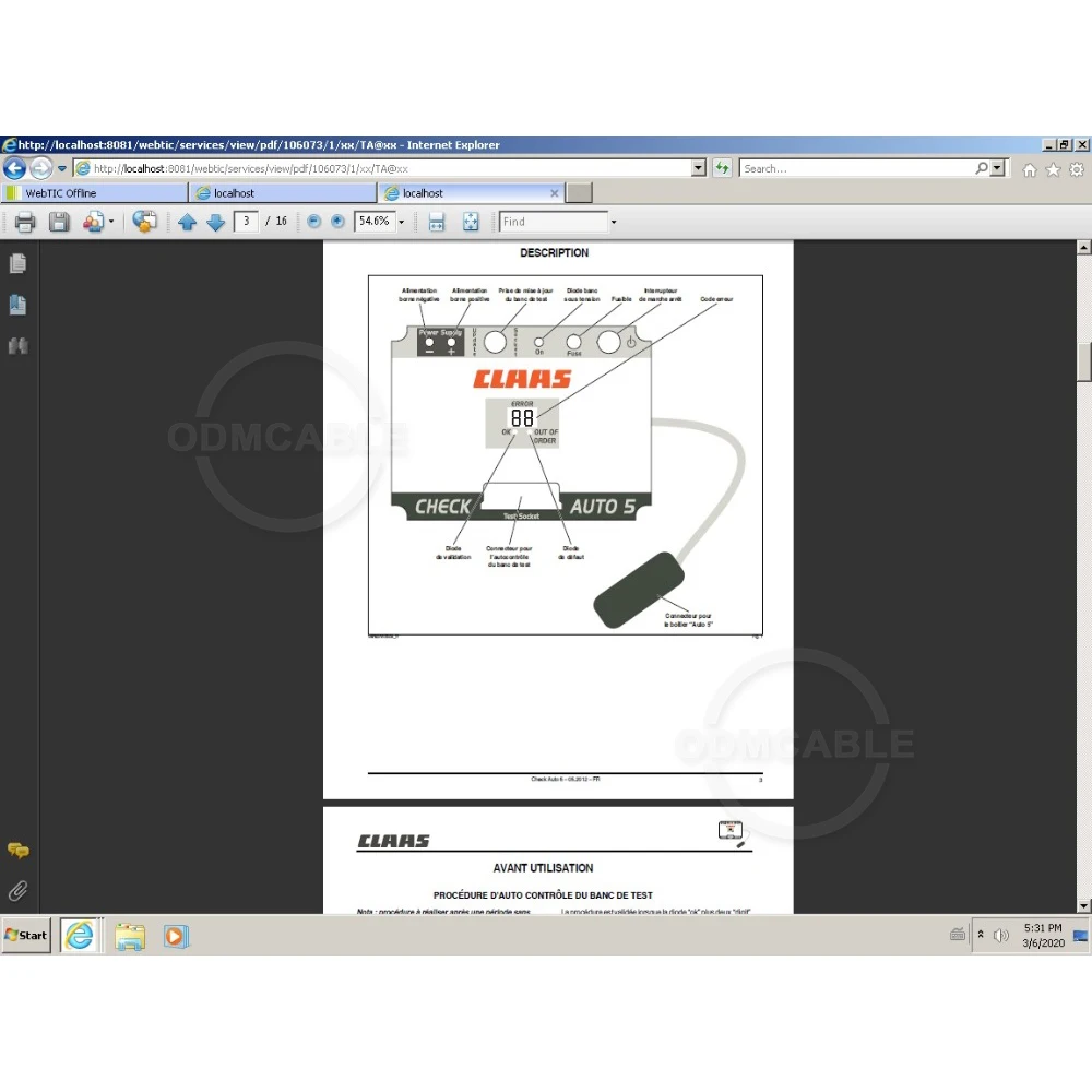 For 2022 Claas WebTIC Offline Repair manuals, wiring and hydraulic diagrams, etc 2022 new version