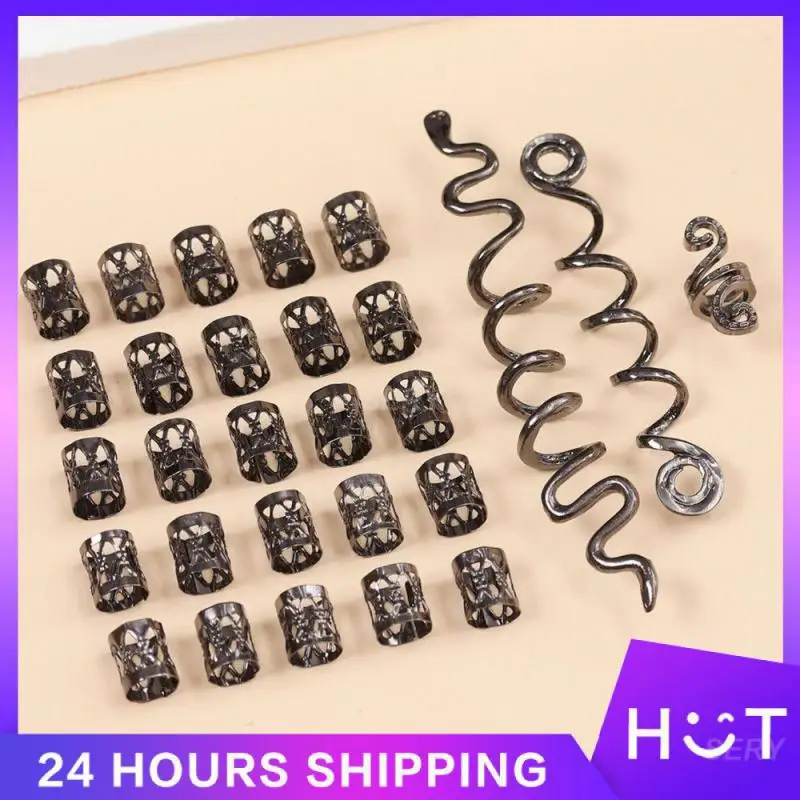 Viking Retro Accessory Easy To Wear Intricate Viking Dreadlocks Beads Hair Clips Snake Shaped Hair Accessory Celtic Knot Beads