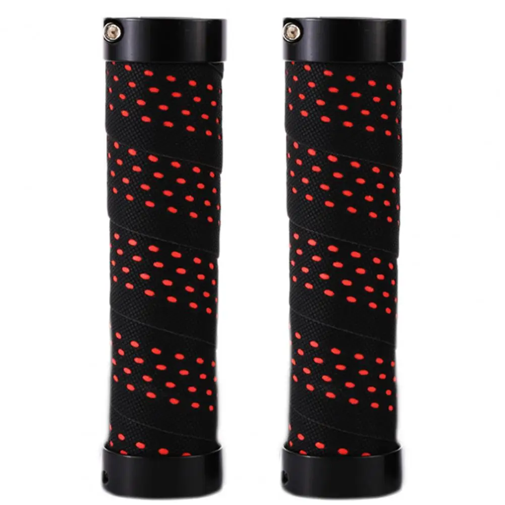 Fiets Grips 2 Stuks Shock-Absorberende Anti-Slip Fiets Stuur Cover Bilaterale Vergrendeling Grip Beschermhoes Voor Mtb onderdelen