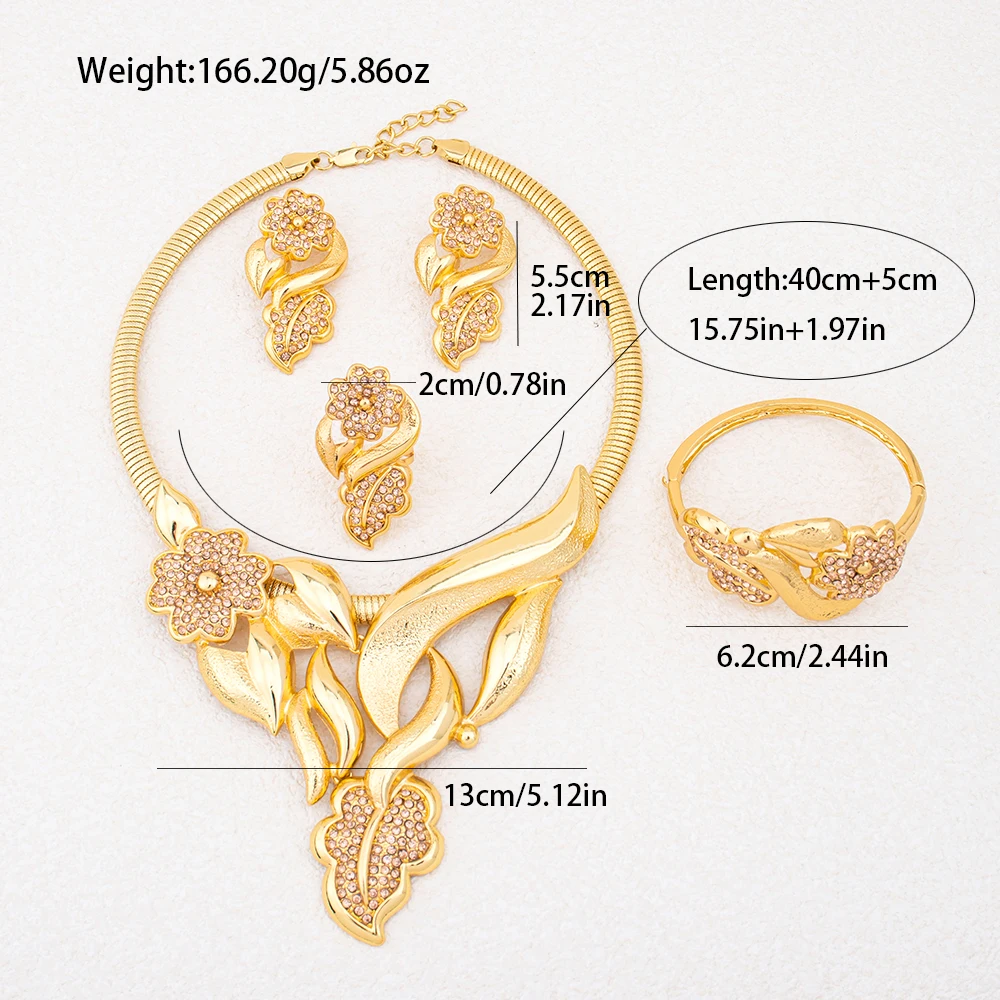 Nigerian Jewelry Sets 2025 Brazilian Jewelry Set Luxury High Quality for Woman Zirconia Jewelry Set African Wedding Jewelry