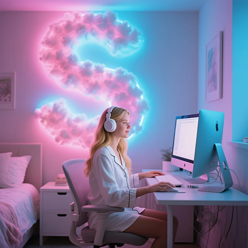 Cloud LED Lamp, DIY Room Decoration Light 3D Color Atmosphere Night Color Changing Lamp for Game Room Party Club
