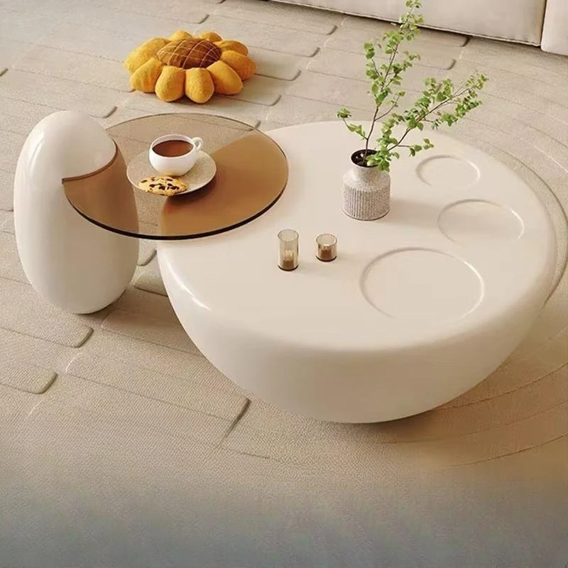 Cream style living room household small apartment cat claw coffee table modern simple light luxury new coffee