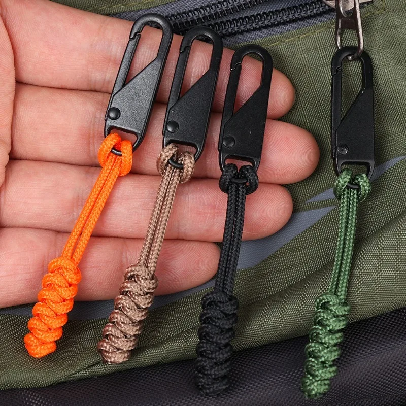 Portable Outdoor Zipper Sliders Colorful Detachable Zipper Pull Head Wear-resistant Zipper Replaceable Accessories 5/1pcs