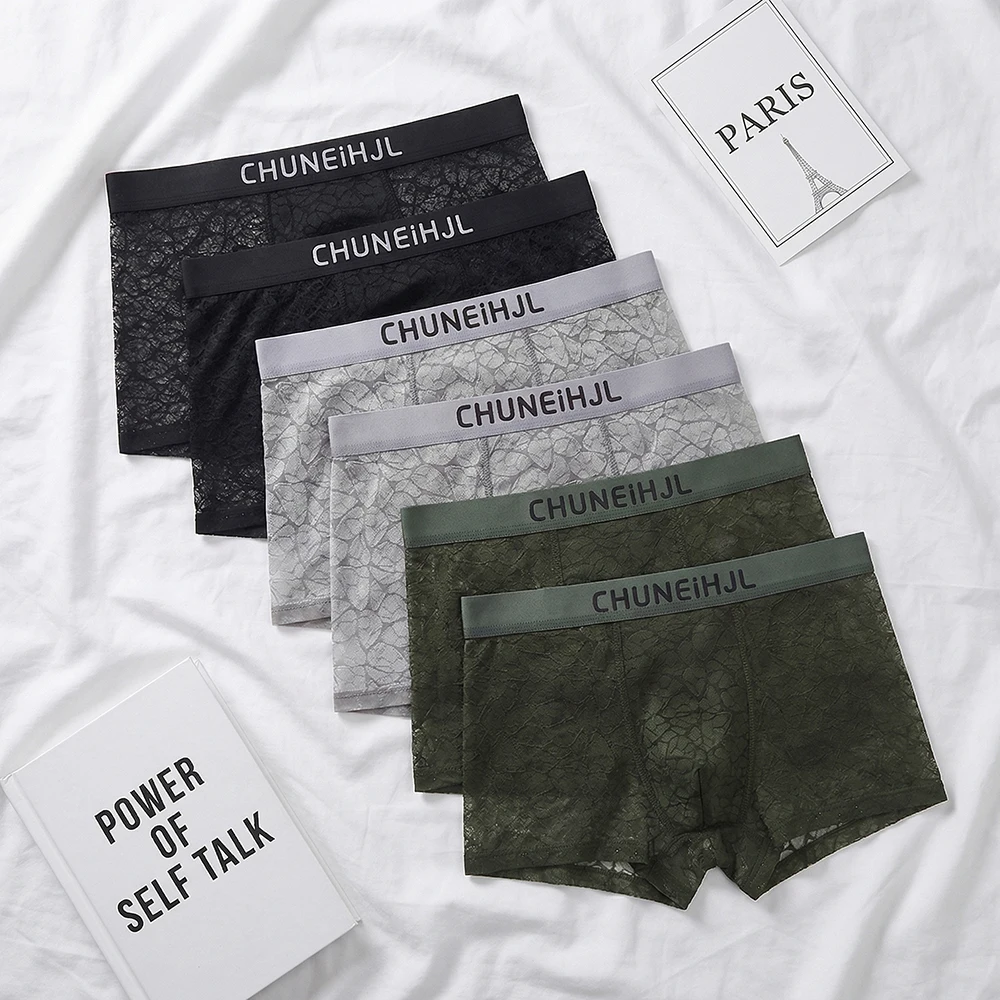 

Новинка: Набор из 6 шт. мужских трусов-боксеров из прохладного ледяного шелка с вырезами, дышащие, с сетчатой вставкой в промежности, высокоэластичные, облегающие.