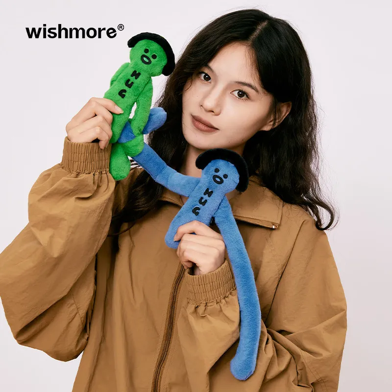 Wishmore Plush Keychain Bag Charm Cute Long Arm Creative Doll Pendant Stuffed Toy For Bag Decoration Teacher Birthday Gift