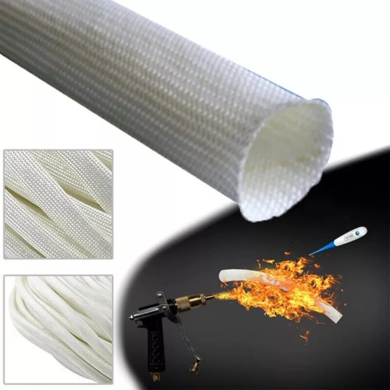 

22/24mm 2M Exhaust Glass Fiber Hose Lagging Insulation For Webasto Eberspacher Exhaust Pipe Tube Gas Vent Hose Car Truck Parts