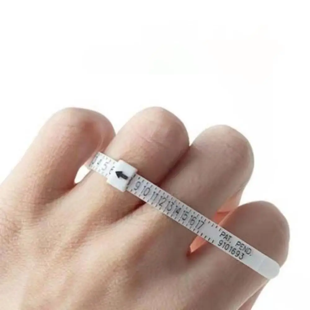 Accurate Measurement Ring Measuring Tape Easy Operation Black/White Ring Measuring Band UK/US/EU/HK/Korean/Japanese Size