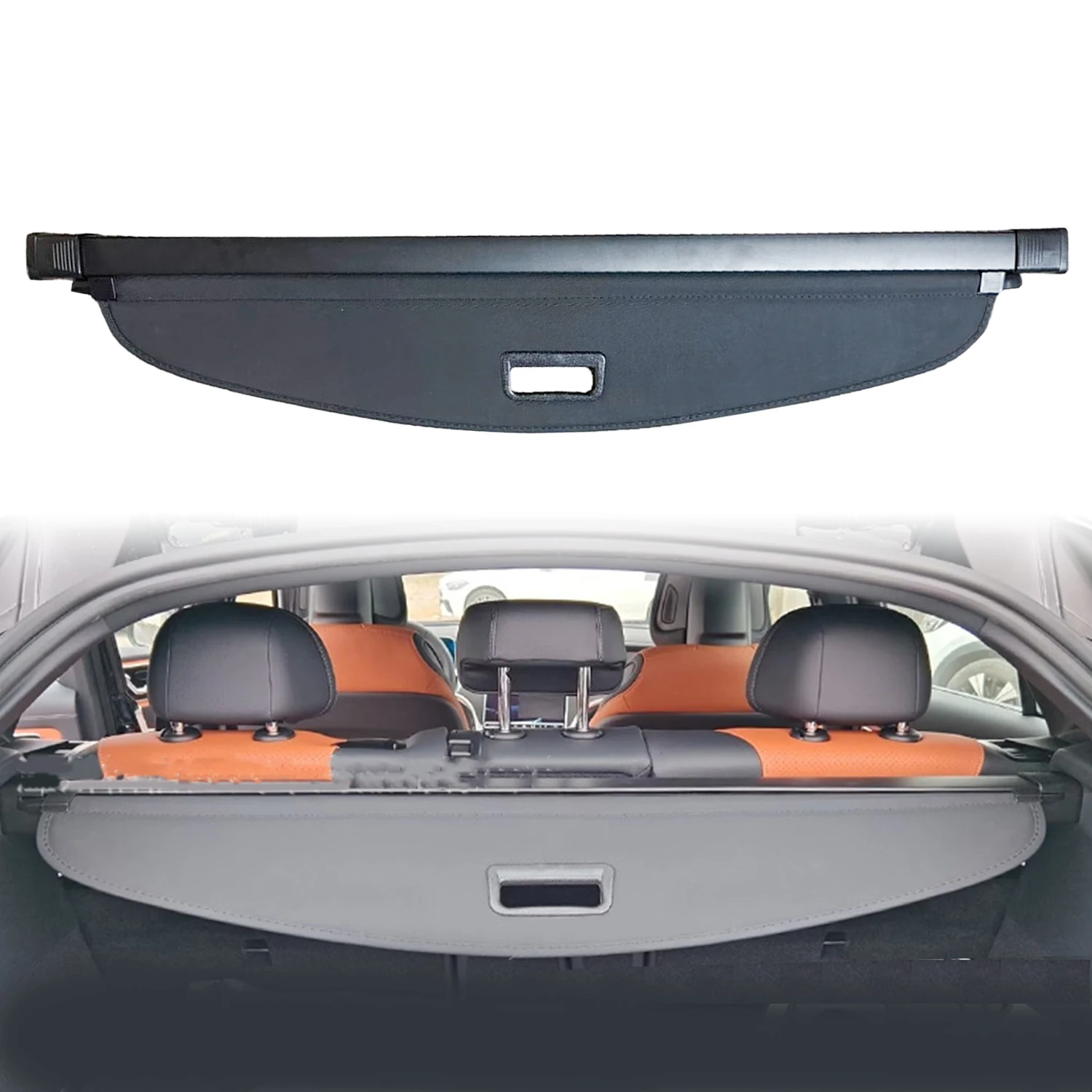 

For Mercedes-Benz GLC Coupe 2018-2026 Car Retractable Cargo Cover Black Rear Trunk Shade Luggage Security Cover 1pc