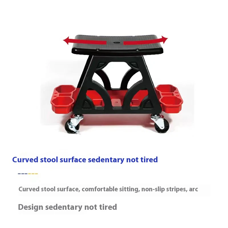 Multi-Function Creeper Chair Mechanic for Wax Polishing Projects Mobile Car Beauty Construction Stool Car Wash Auxiliary Tool