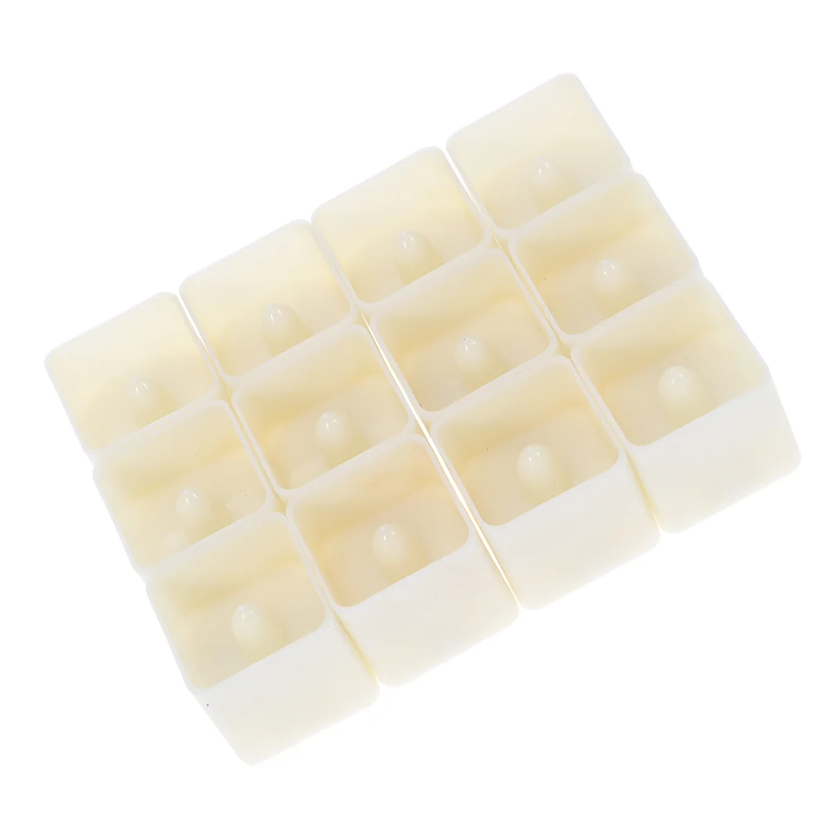

12pcs Led Lights Flameless Square Tealight 100 Hours Cold White Lamps For Party Decorations Home Bar Cafe Night Lamp