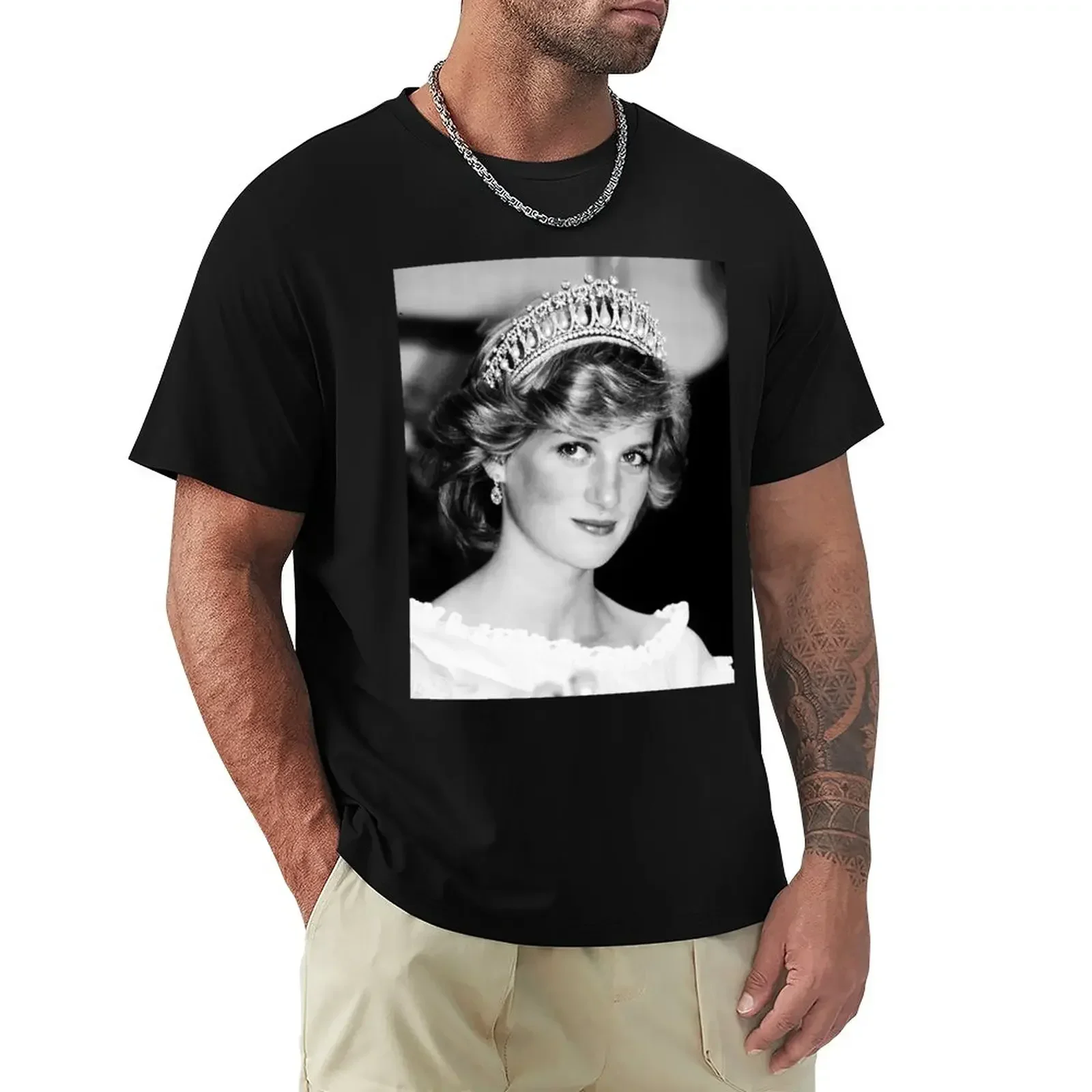 Princess Diana Crown Tees T-Shirt aesthetic clothes customizeds Men's t shirts