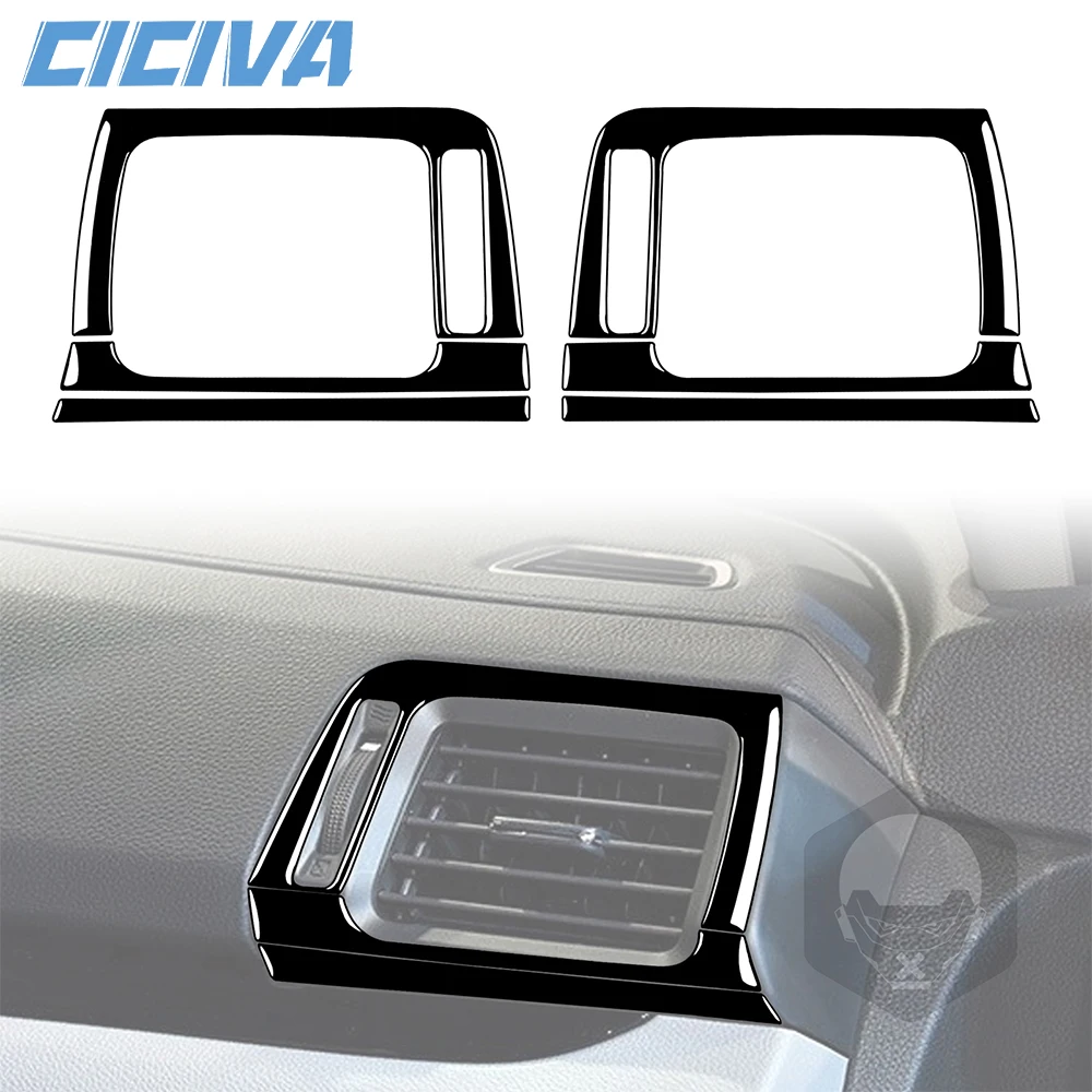 

For Honda Ridgeline 2017-2020 Piano Black Instrument air conditioning vent Panel Cover Car inside Trim Accessories Sticker