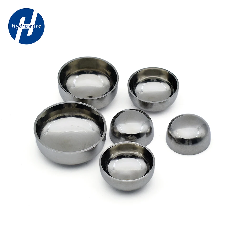 OD 19/25/32/38/45/51/57/63/76/89/102/108/114/133/159mm Welding End Cap SS304 Stainless Steel Pipe Fitting Homemade