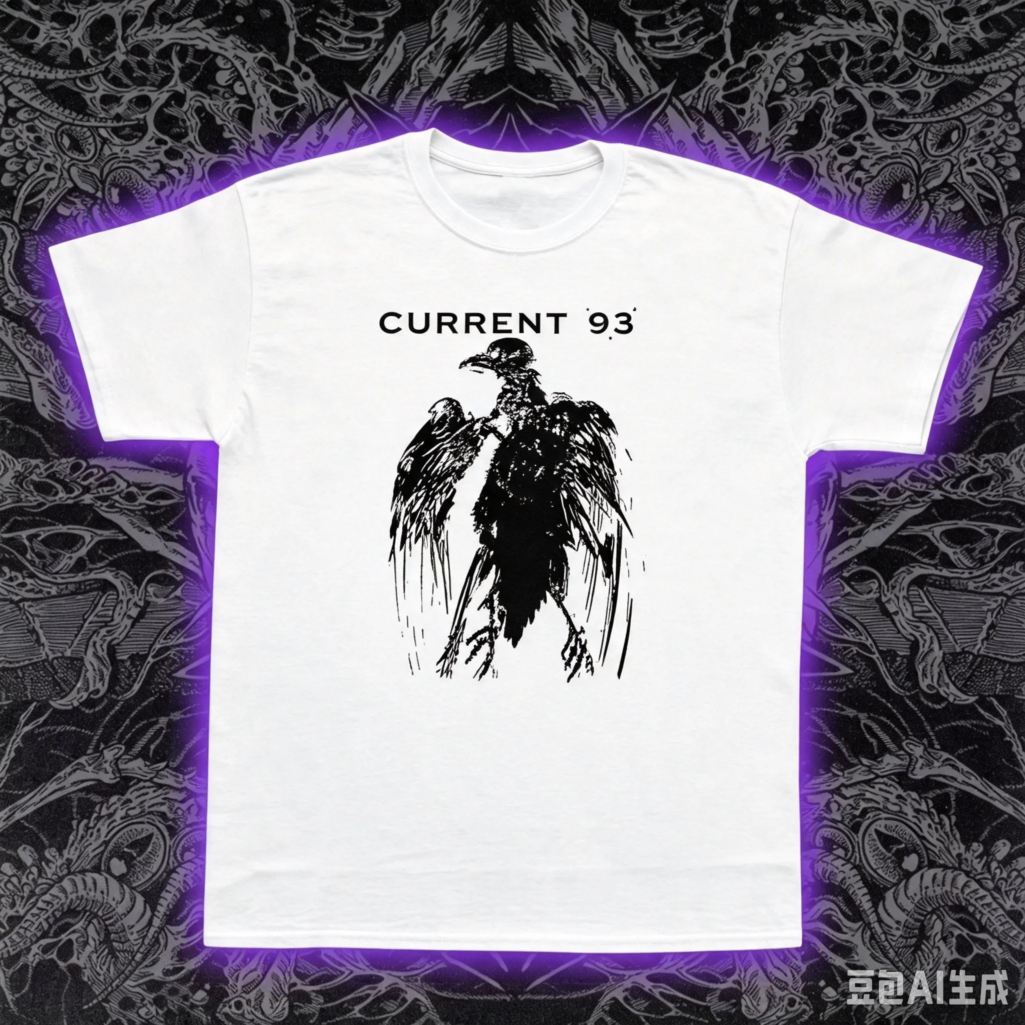 2026 Men Dark Vulture Bird Graphic T‑Shirt Halftone Vintage Animal Print Punk Gothic Streetwear Unisex Short Sleeve Tee