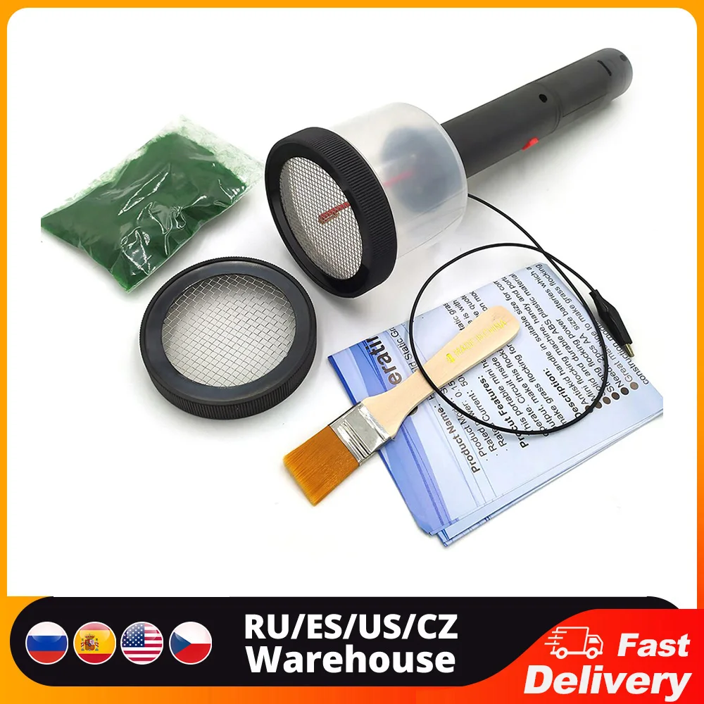 

ABS миниатюрный статический флокирующий аппликатор для травы с противоскользящей ручкой для DIY живописного моделирования песочного стола строительная модель