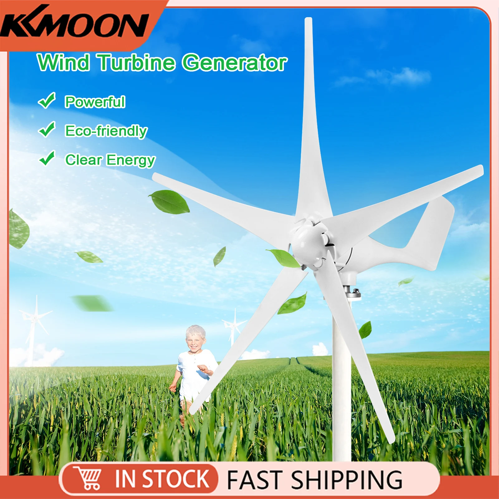 12 فولت 1200 واط مولد الرياح مع شاحن تحكم 5 شفرات S-نوع Minitype مجموعة مولد تربيني الرياح طاحونة الطاقة الواضحة