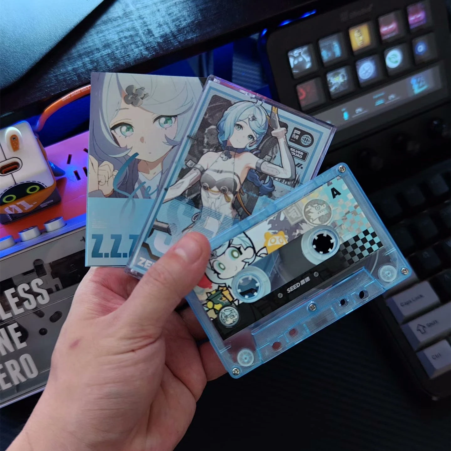 Jogo zenless zona zero obol esquadrão música fita semente ost álbum cassetes cosplay walkman gravador de carro soundtracks caixa festa música