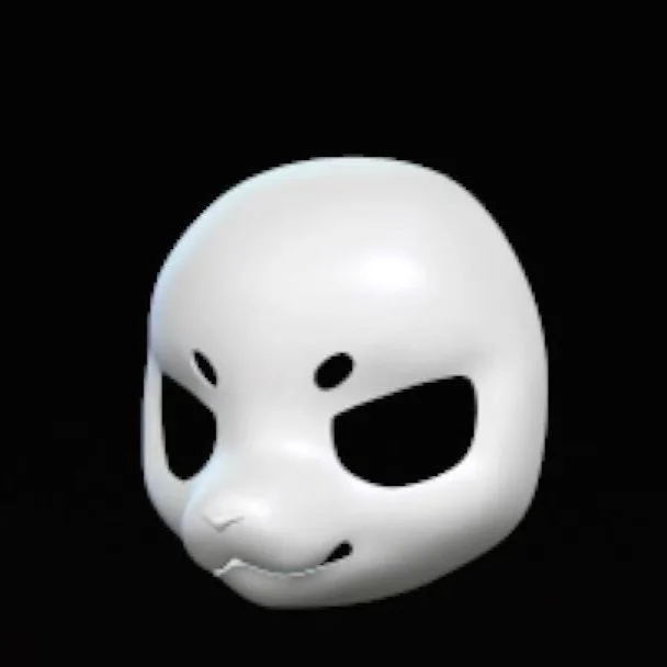 Kemono Medium Long Kiss Handsome Wolf Beast Suit Skull PETG Material 3D Printing Furry DIY Anime Accessories Props