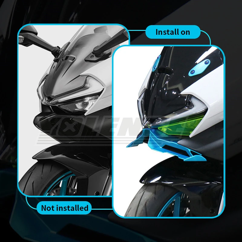 

For 675SR 675 SR 675SR-R 2024 2025 Motorcycle Front Fairing Winglets Aerodynamic Wing Shell Cover Protection Guards Kit
