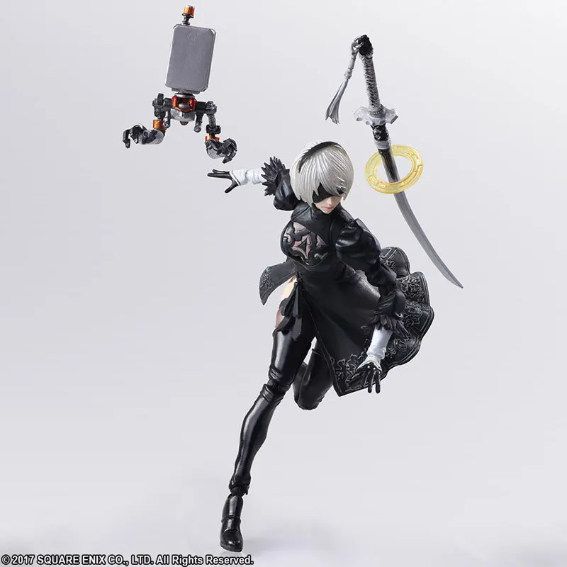 14cm NieR Automata YoRHa No. 2 Type B 2B fighting action figure PVC toys collection doll anime cartoon model for Christmas gift