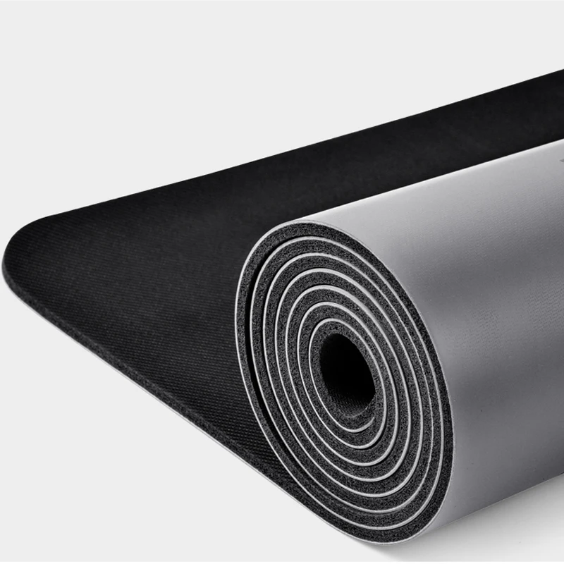 Eco-Friendly 4mm Natural Rubber Yoga Mat Custom Engraved Sustainable Fitness Pilates Equipment Designed Jute Leather Red Color