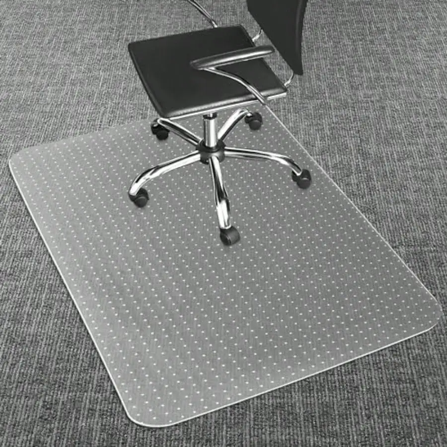 

Office Chair Mat for Carpets Clear Desk Floor Mat for Low Flat and No Pile Carpeted Floors Thick and Sturdy Carpet Protector