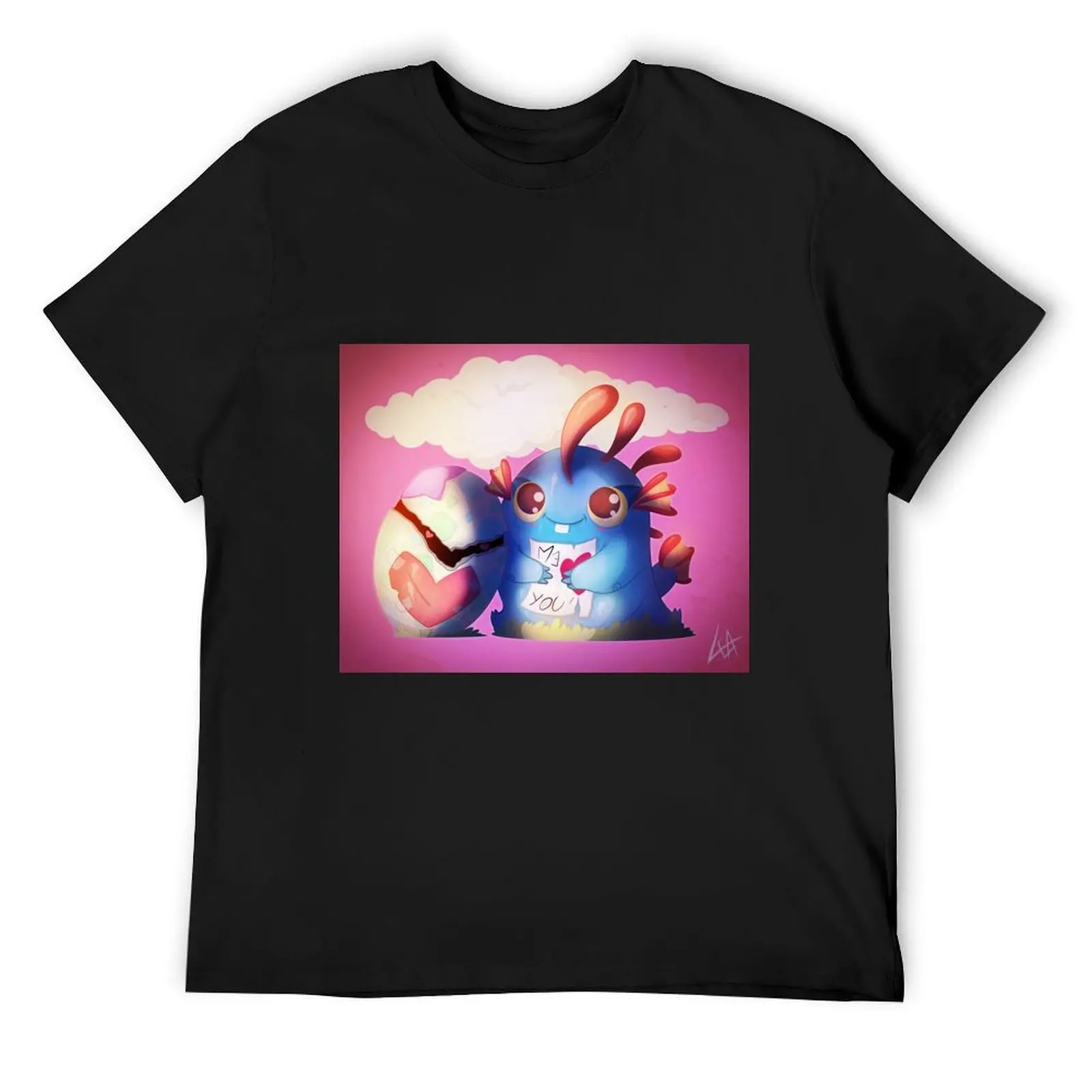 

Murloc & Egg T-Shirt boys animal print customs design your own summer top blue lock oversized t shirt men