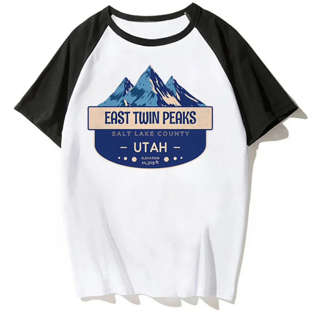 Twin Peaks shirt femme 80s alternative  dollette Retro gothic top tees manga kawaii 2000s grunge meme