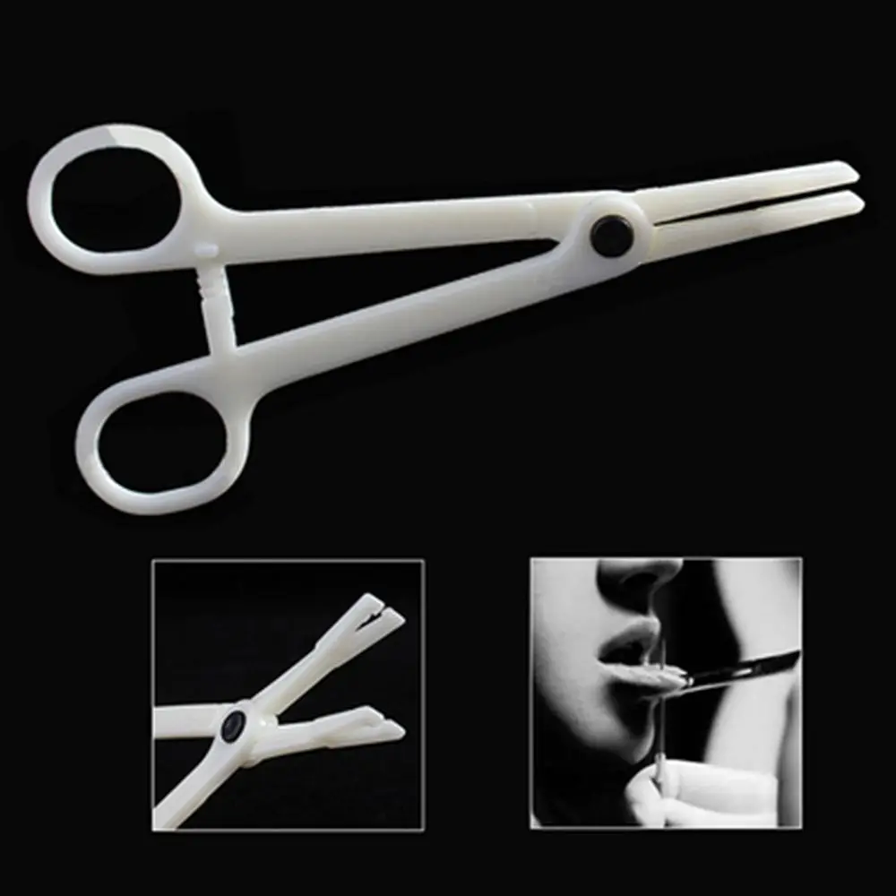 Body Piercing Tool Puncture Aids Forceps Plier Clamp Piercing Tool Professional Clamp Ear Lip Navel Nose Open Septum